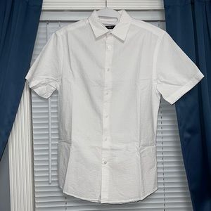 DKNY short sleeve button down shirt